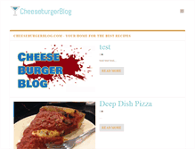 Tablet Screenshot of cheeseburgerblog.com